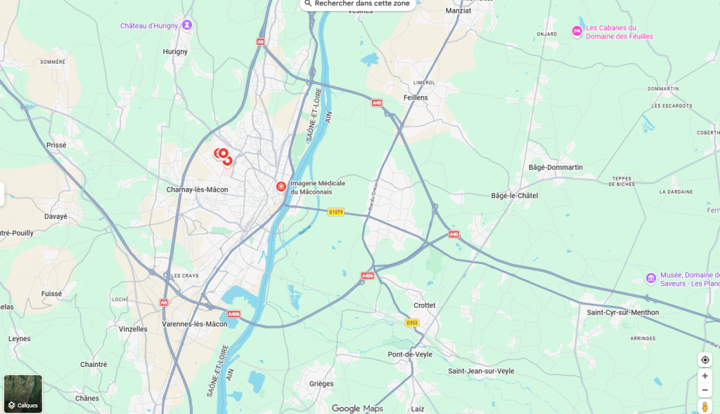 Carte de nos centres